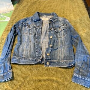J Crew stone wash denim jacket size xs